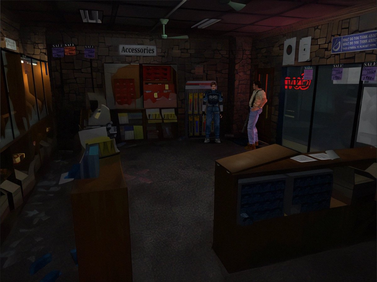 Bawkbasoup's tweet photo. The new HD mod for RE2 is working and looks amazing.  I'll be getting good ending of stay out of the house, RE2 and possibly RE3 HD! STARTING NOW 🥹 https://t.co/MwR7YZKII9