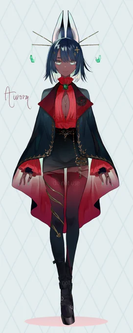 I made a new vtuber model so I have something that represents my model style for my portfolio ! I won't be using her she's just for display Her name is Aurora she is a locksmith, guess she's a new OC now RT's are really appreciated ! 
