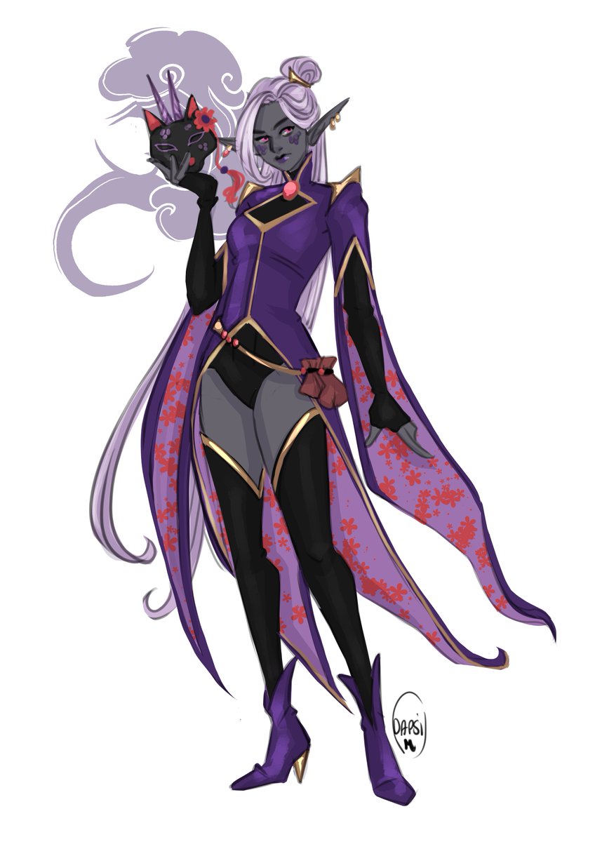 「purple ladies commissions,they are so pe」|Alexiel Aprilのイラスト