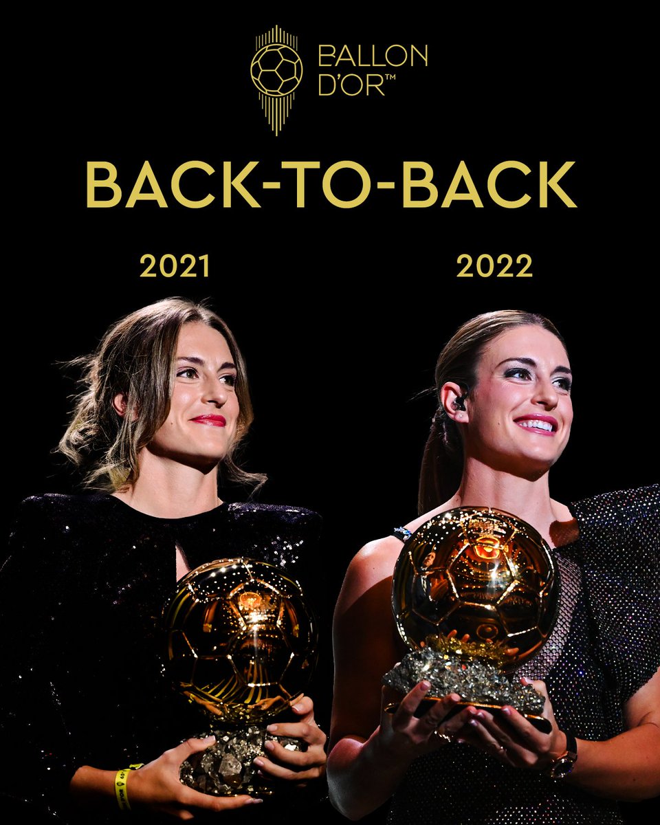 Back-to-back Women's Ballon d'Or, Alexia Putellas !

#ballondor