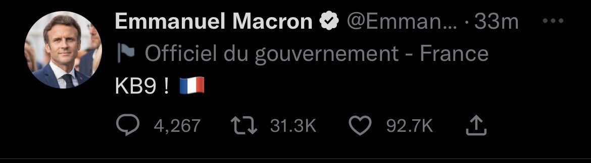 IbrahimIndimi's tweet photo. @Ultra_Suristic Then said president tweeted this …  🇫🇷 😂 https://t.co/PidQga4vEd