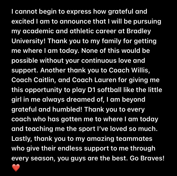 kiahhubble1's tweet photo. Go Braves!!!❤️❤️❤️ #Committed https://t.co/N3V3cGfQhu