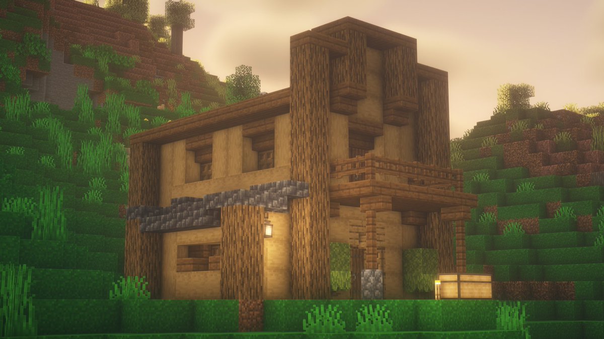 Buildy832's tweet photo. #wester styled-ish house. This is my base on PacificSMP btw. https://t.co/kIHdYDb9jp