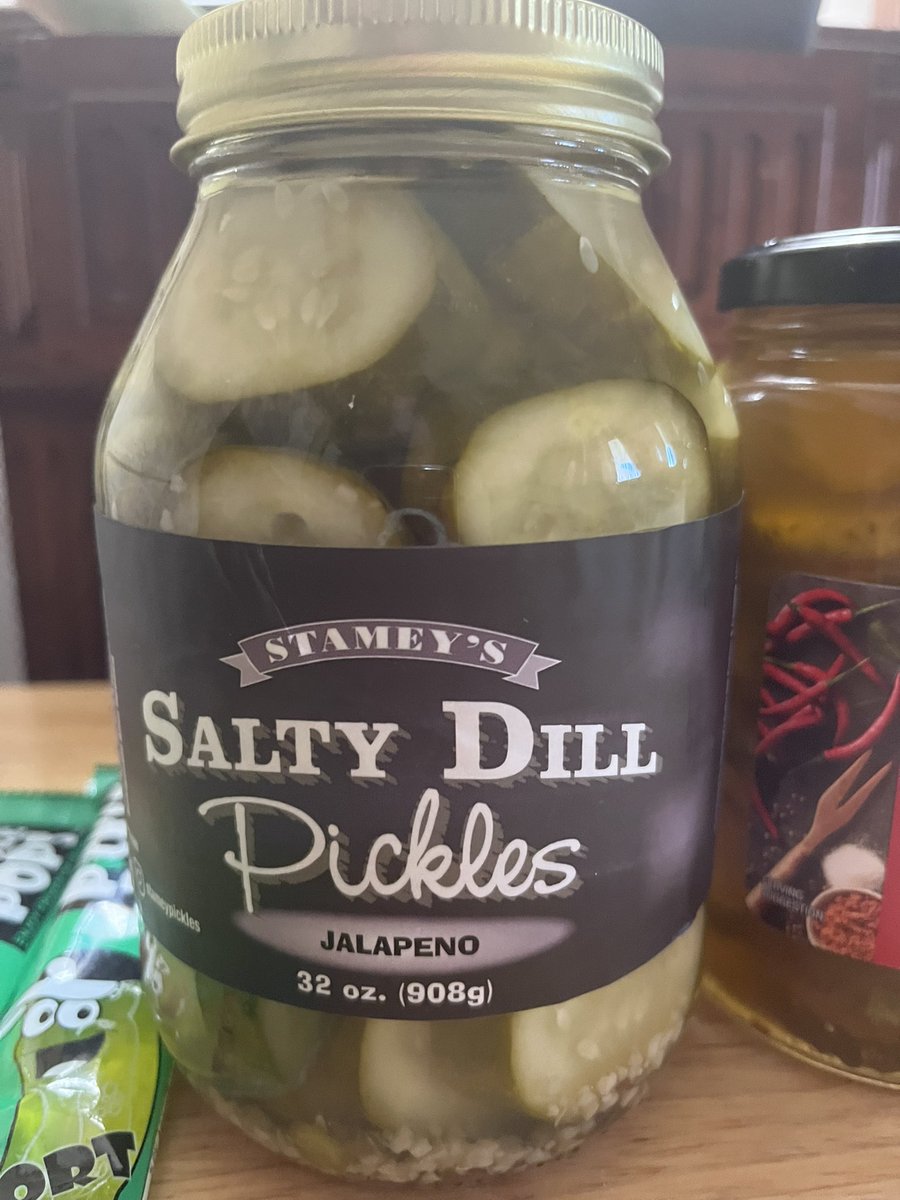 patchcomedy310's tweet photo. First box of pickles came from winning a contest! #ActualPickles #NotDildos #ILovePickles https://t.co/qMKT8RgHXA