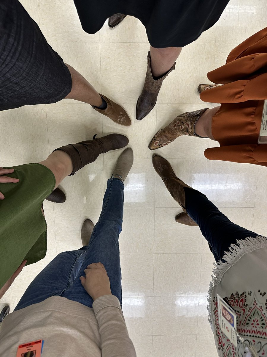 CarlisleCoyotes's tweet photo. Carlisle staff is giving negativity the BOOT!! #carlisleexcellence #PISDbelieve https://t.co/OZASE4nG4N