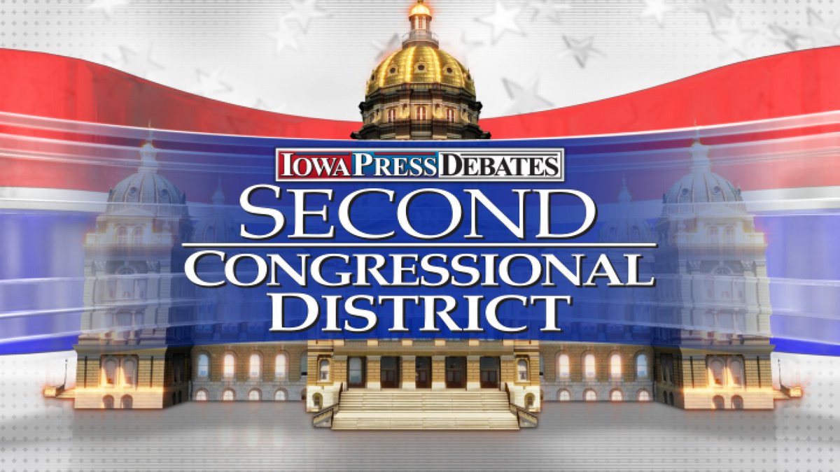 Due to unforeseen circumstances regarding candidate availability, the debate for Iowa’s 2nd Congressional District race scheduled for October 18 at 7 p.m. has been canceled. There are no plans to reschedule the debate at this time. For more information: bit.ly/3MF2ctV