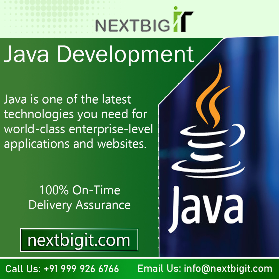 NextBigIt's tweet photo. Java is one of the latest technologies you need for world-class enterprise-level applications and websites. 

https://t.co/RhK0lAOL2b
Call Us: +91 999 926 6766
Email Us: info@nextbigit.com

#Java #JavaDevelopment #AspNet #CoreDevelopment #AspDevelopment #DjangoDevelopment https://t.co/XEV7HzHoHT