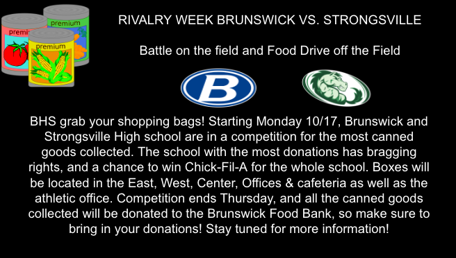 BCSDBrunswickHS's tweet image. Blue Devil Community, Help BHS Beat Strongsville this week, on and off the Field! Bring in non-perishable food items to any office or cafeteria! Help win Chick-Fil-A for BHS! @BHSGoBigBlue @BBPO_Brunswick @BHSPerryAP @BHSPetryAP @bhsscarcellaap @BCSDNiedermeyer @BrunswickCSD