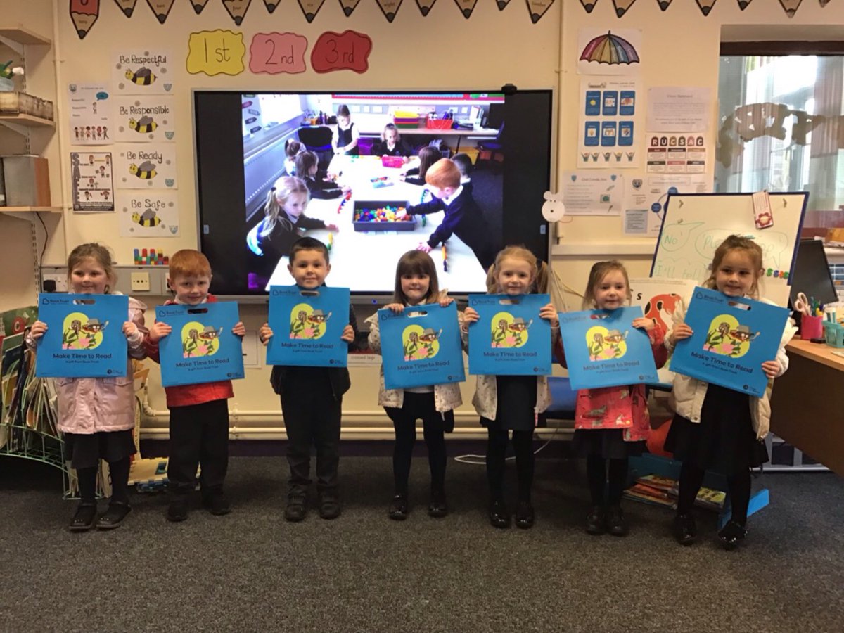 KillowenPS's tweet photo. Thank you BookTrust NI from our Primary one children, who were delighted to receive a story book to take home. What a wonderful gift! Happy reading.๐๐ #maketimetoread https://t.co/Elg8ROKJWz