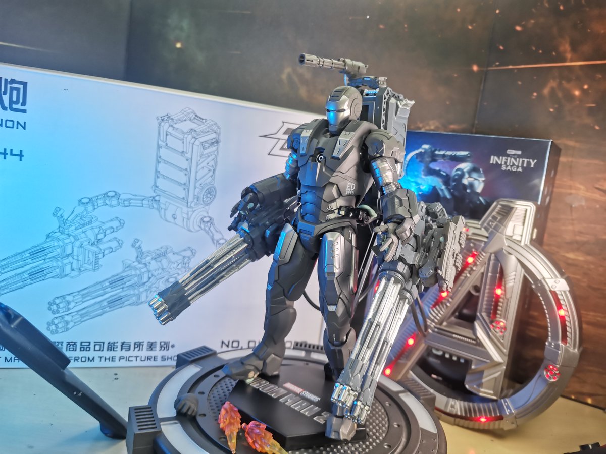 rtcifra's tweet photo. NEED GUNS! LOTS OF GUNS! Gatling gun attachment for ZD Toys War Machine Mark 1 #warmachine #MarvelStudios https://t.co/woWXA3Z4JR