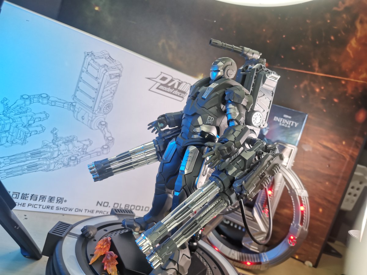 rtcifra's tweet photo. NEED GUNS! LOTS OF GUNS! Gatling gun attachment for ZD Toys War Machine Mark 1 #warmachine #MarvelStudios https://t.co/woWXA3Z4JR