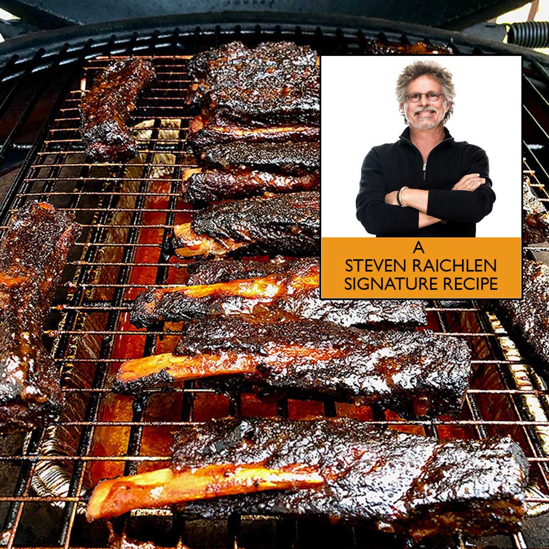 These @sraichlen Rib Wings will be a hit at your next tailgate or homegate. Get the recipe here >> bit.ly/3yOU8AO #stevenraichlen #ribs #wings #ribwings #biggreenegg #recipe