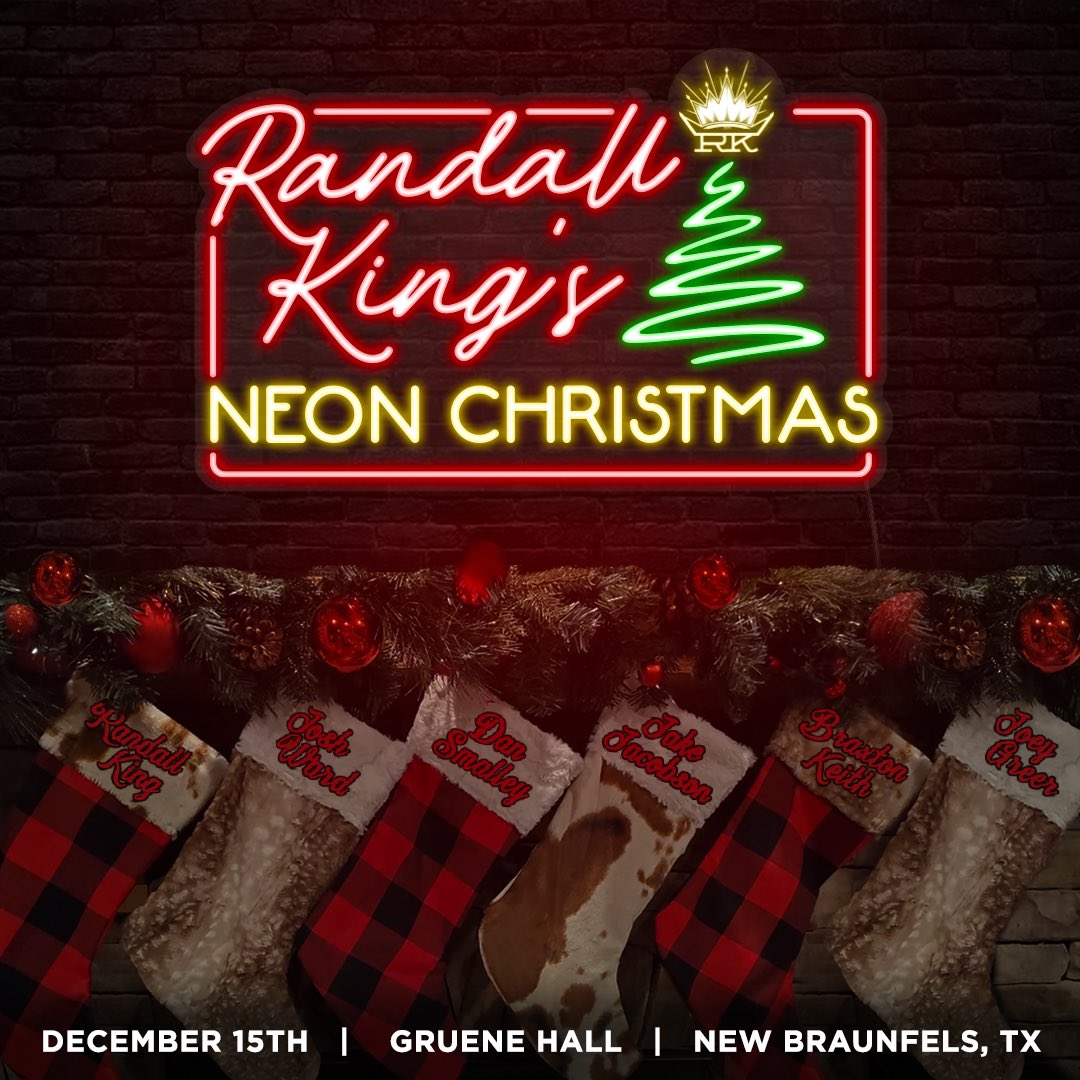 TEXAS! We comin! See y’all at Gruene Hall Dec 15!
