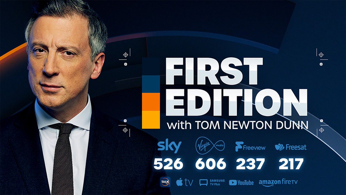 On First Edition with me tonight, at 10pm: Hunt's scrapping of PM's mini-budget with @KateEMcCann, @ArthiNachiappan & John Carroll. @pcs_union's Mark Serwotka on winter of discontent. @imi_ahmed on Kanye West buying Parler. @NickyMorgan01 & @Jack_Blanchard_ on the papers.