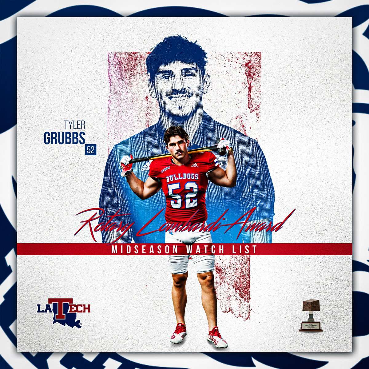 2022 Rotary Lombardi Midseason Watch List ⤵️ 👀 @Tgrubbs52 👀 📰 bit.ly/3D3WNJp #EverLoyalBe