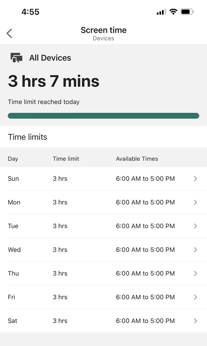 CodeWilliamson's tweet image. ⁦@Windows⁩ so how can my son have used more that the time limit allows? Bugs.