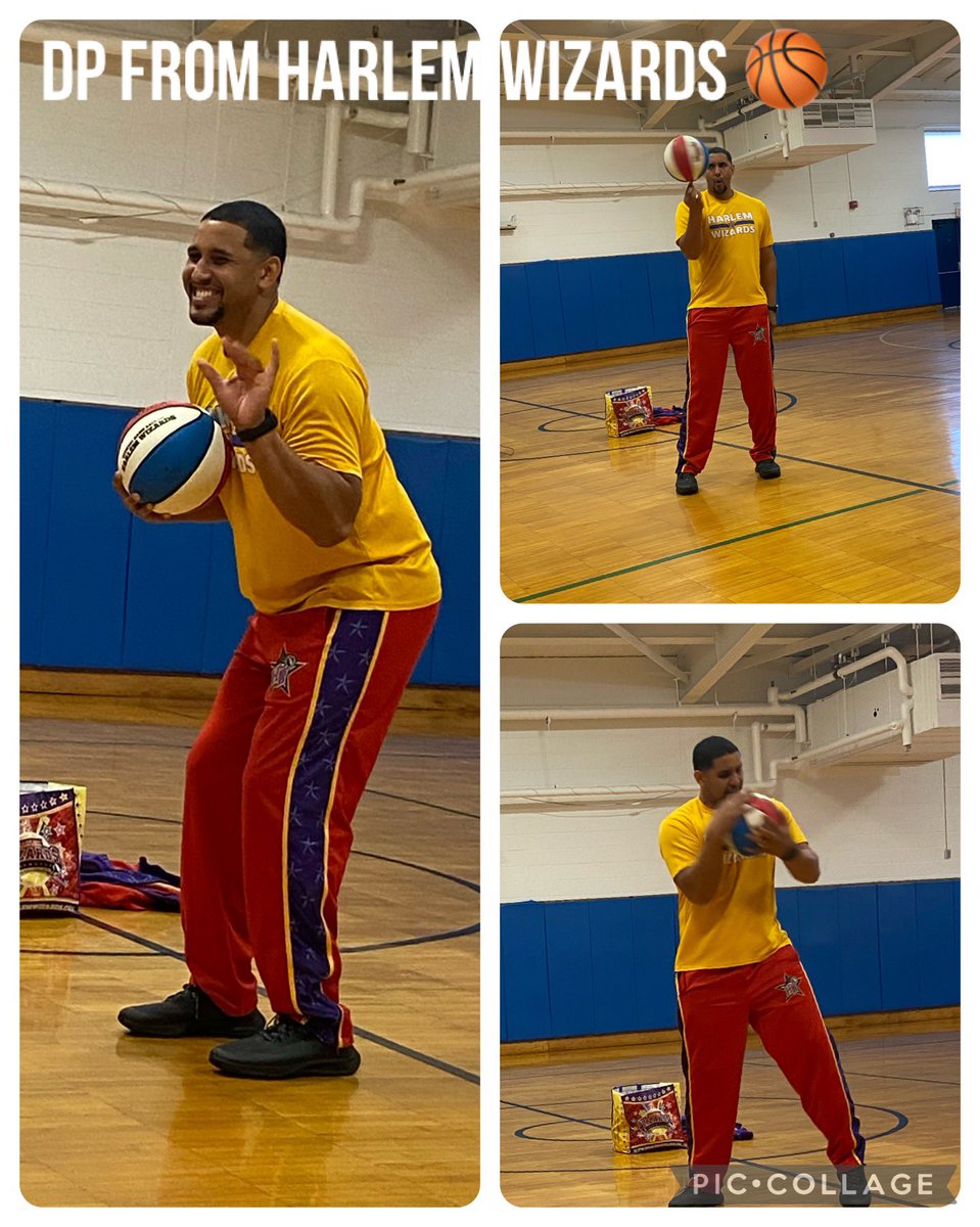 DP from the Harlem Wizards showing us some tricks on the court! Harlem Wizards will be playing at Wamogo on November 21st! (Be on the look out for an email from GCS office for more information re: tickets). <a href="/TraKeilty/">Tra Keilty</a>