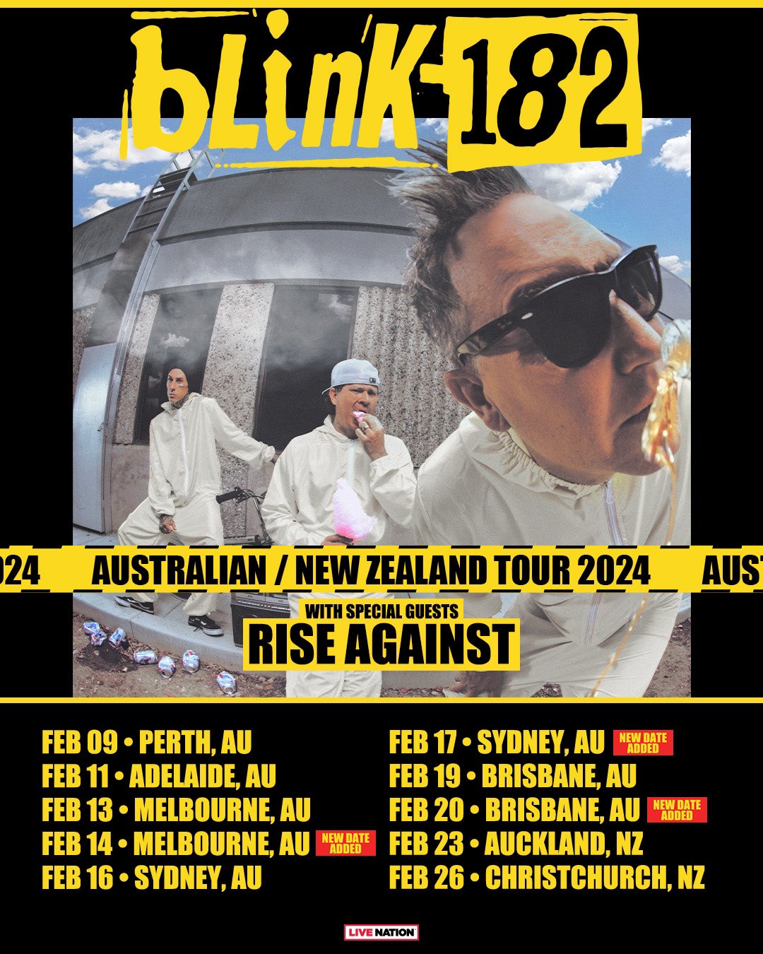 blink182 on Twitter "Melbourne, Sydney, Brisbane now with 100 more Blink182 next year. 2nd