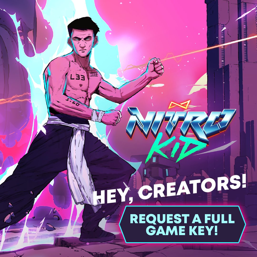 nitrokid_wbs's tweet photo. 👋 Hey #creators! 📹 

Interested in #NitroKid? 
 
You can request a #content #creator key on @keymailer!

🤜 https://t.co/E4EdSyDSYy 🤛

#indie #pixelart #gamedev #outsoon #roguelike #synthwave #outrun #80s #neon https://t.co/fxjJXSh726