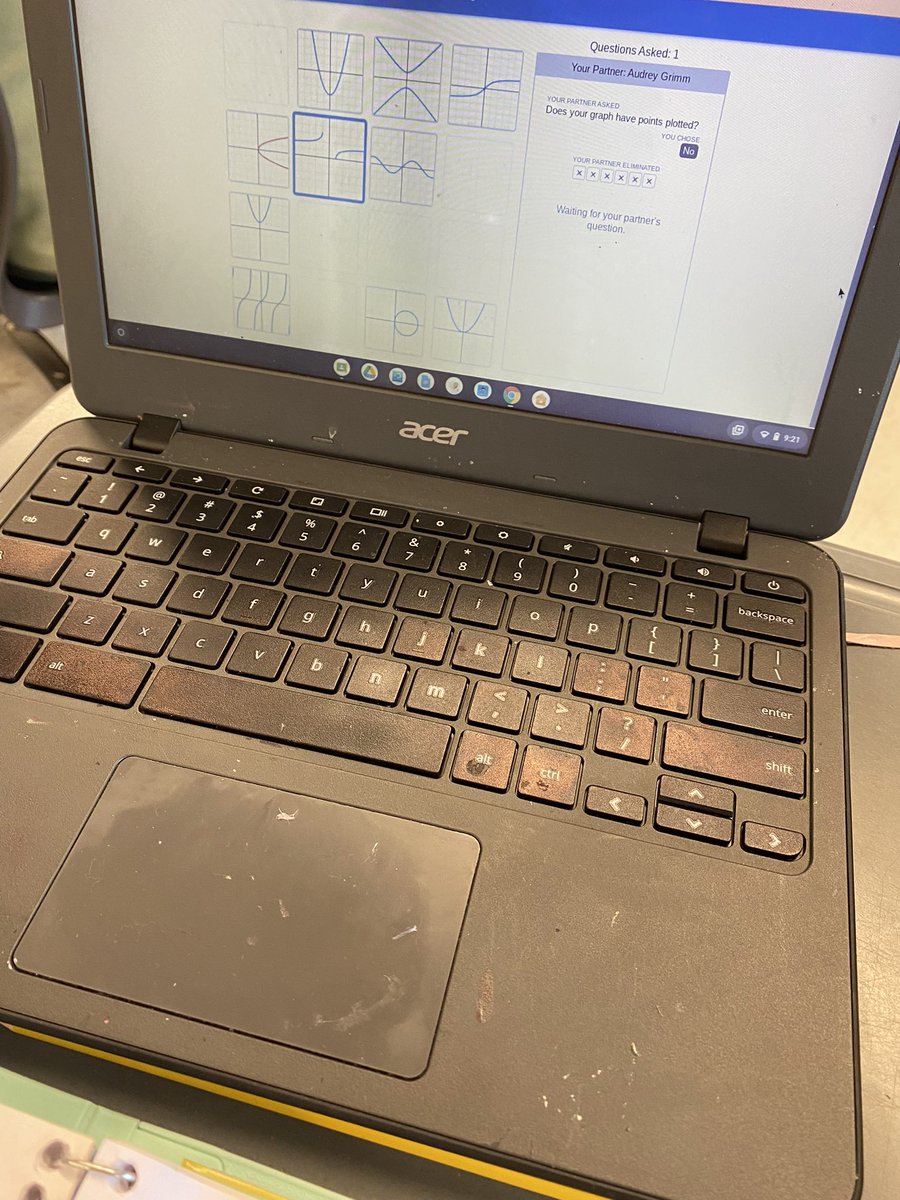 Ryan_A316's tweet photo. @Desmos Polygraphs are a fan fave! We don’t stop at the Q&amp;A - we take it further - look at all the cards on one screen and facilitate a higher-level thinking discussion! @thorne_ms @MrsSmithTMS https://t.co/gxQvd09Nn8