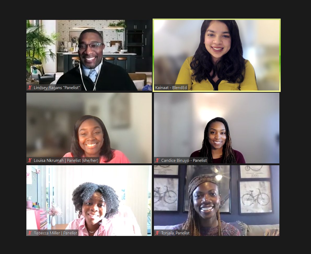 blendedcourse's tweet photo. Smiling faces from our webinar on 14th October. 😁

We talked about how to make digital learning experiences in higher education diverse, accessible, student-centric, and efficient without compromising quality.

Don't worry if you missed this one. We have a lot more coming soon. https://t.co/qnqygKUZzI