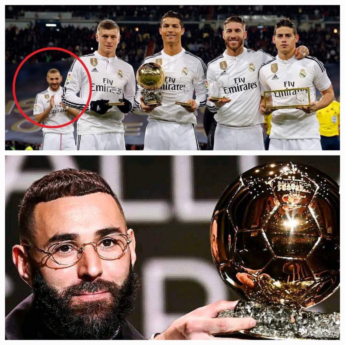 nareyannick's tweet photo. Le second nom de Dieu c'est le Temps. Toutes mes félicitations @Benzema
Hala Madrid y nada mas✊🏾 https://t.co/OQOq2TPK3Y