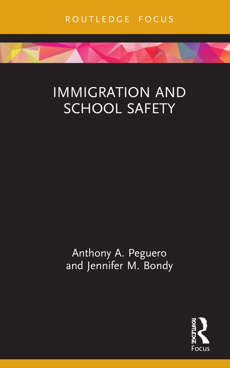 Immigration &amp; School Safety, by Anthony Peguero (<a href="/LCProf2/">Anthony Peguero, PhD</a>) &amp; Jennifer Bondy, exposes the complex relationship between #immigration &amp; #schoolsafety in the US. 

Paperback available for under $20 during current sale! routledge.com/Immigration-an…