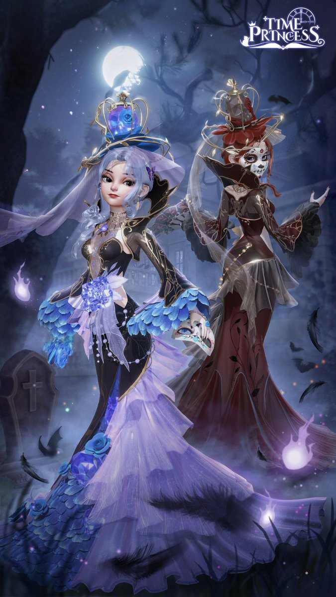 Timeprincessen's tweet photo. Death is both the end of life, and the beginning of new life. The world is connected, and no part of it is ever forgotten, so why should we fear farewells?

Travelers, what do you think about these two outfits? ❤️or 💜?

#timeprincess #dressup #outfit #flameoflife #tomichlan https://t.co/702DkcnRw0