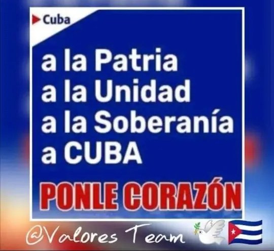 #TodosJuntos hacemos #Cuba