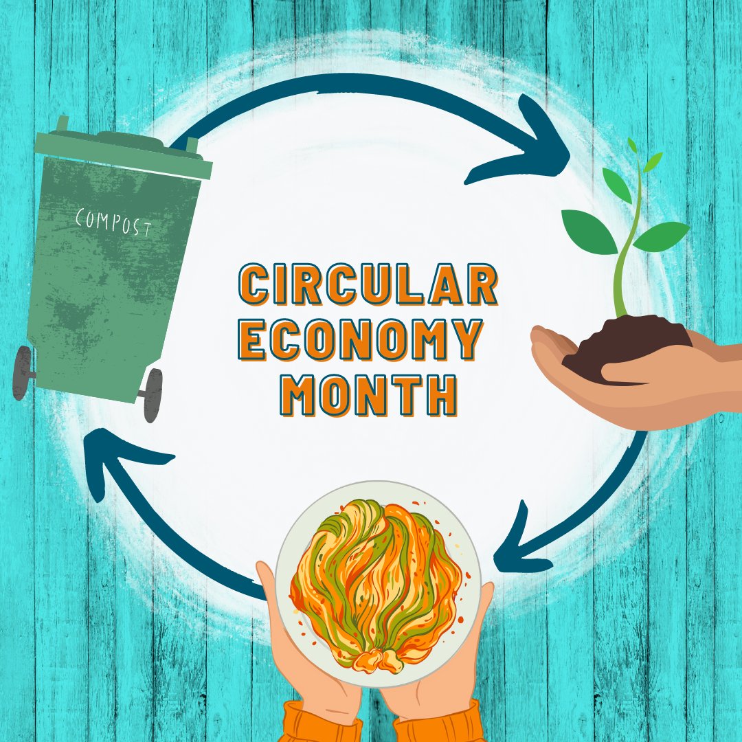 CollectiveWS's tweet image. Waste reduction week is in full swing across Canada! The theme for Monday is circular economy, which means designing consumer products to be reusable and reinvested at the end of their life cycle. This helps divert waste from landfills.

#circulareconomymonth #wastereductionweek