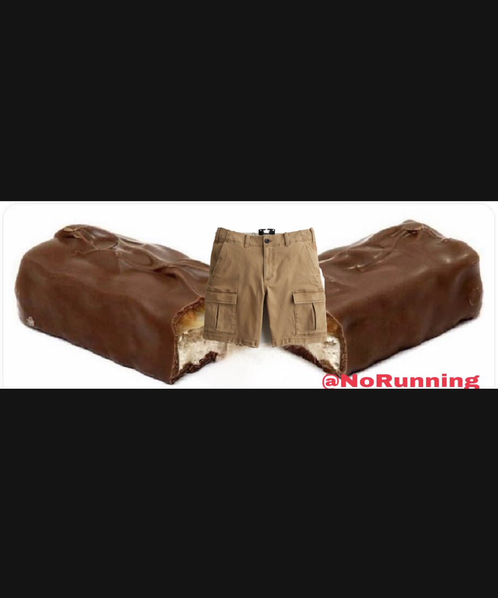 TonyMills42's tweet photo. Parents PLEASE check your children’s candy this Halloween …I just opened my niece’s Snickers bar and there were CARGO SHORTS in the middle.
I’m gutted; what kind of monster would do this to a child?? #childabuse #halloween #cargoshorts #badfashion https://t.co/i6WGNc41xq