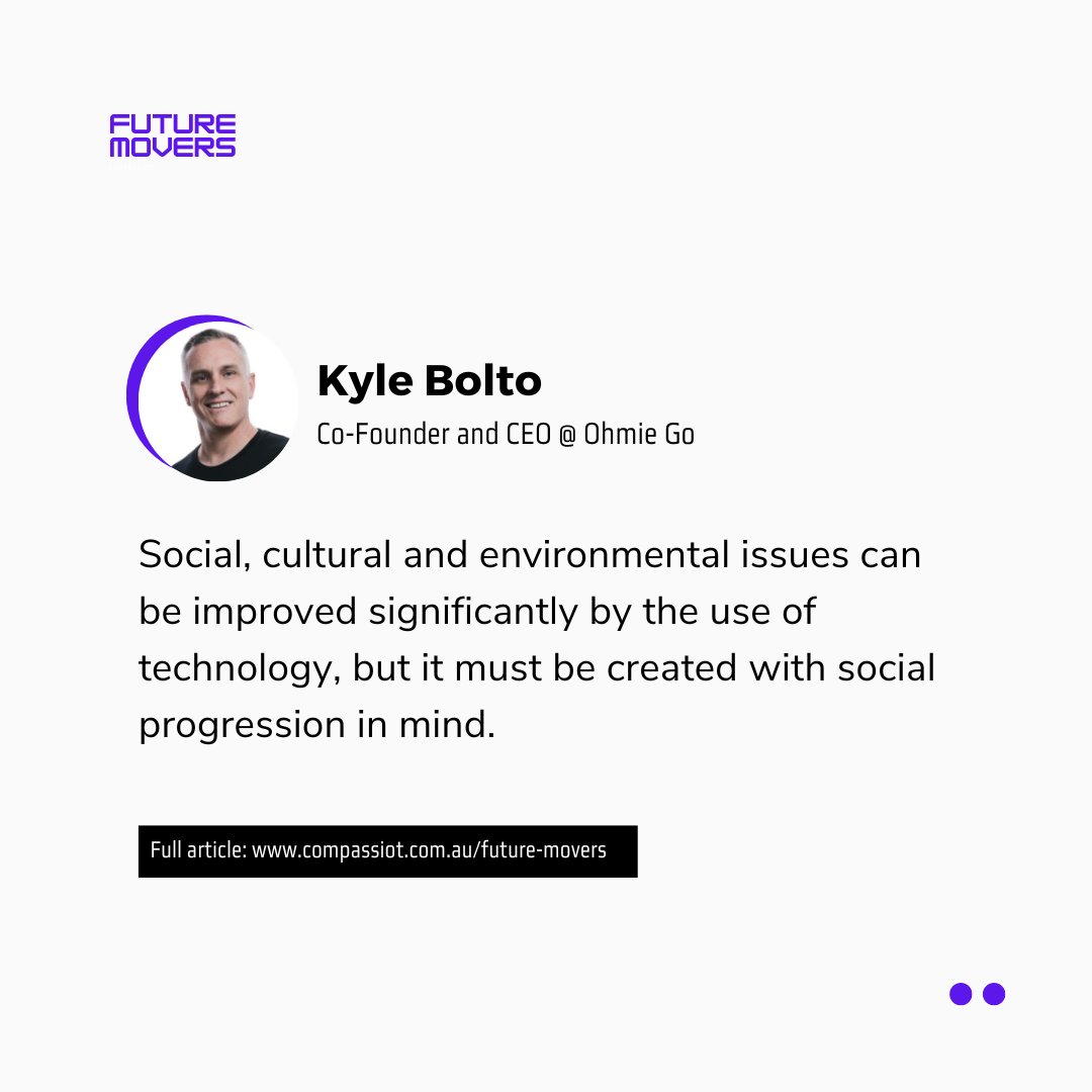 CompassIOT1's tweet photo. #FutureMoversFeature
Meet Kyle Bolto, the co-founder and CEO of @OhmieGo.
Kyle is a passionate innovator and business leader who has held senior commercial and strategy roles in the telecoms sector. https://t.co/cPqgHLOSW5