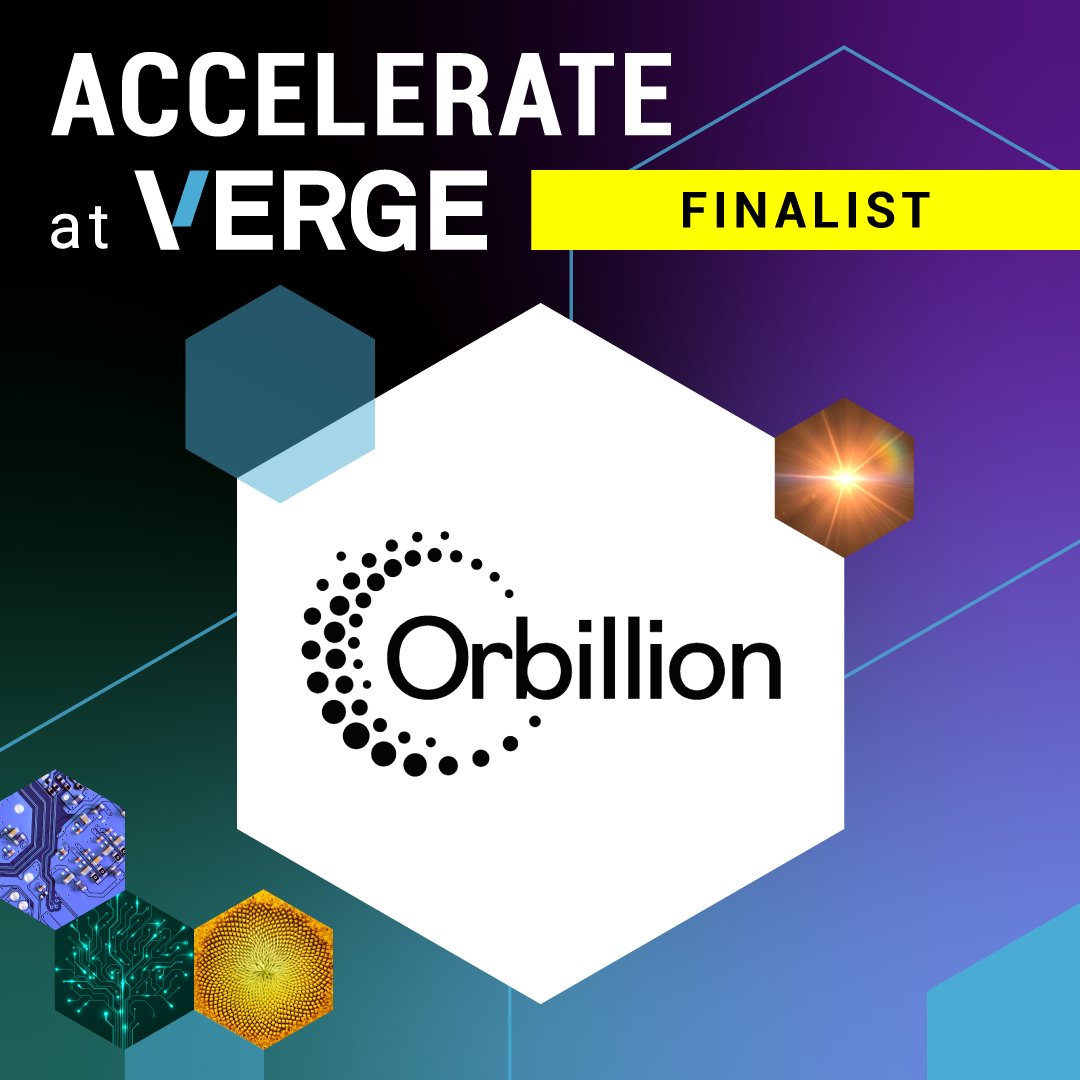 So excited to announce that we are a finalist in <a href="/GreenBiz/">Green Biz</a>’s #Accelerate at #VERGE22! <a href="/Orbillion1/">Orbillion</a> will pitch at VERGE 22 to an audience of business, government, and thought leaders.
 
Learn more about #Accelerate at #VERGE22 here: bit.ly/3SxnjjR