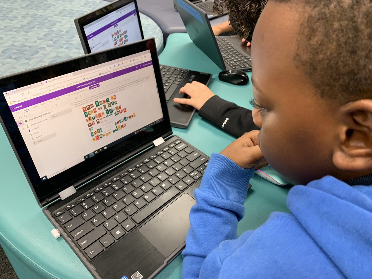 MsFossella's tweet photo. Students in grades 3-5 did an AMAZING JOB with todays @OneNoteEDU Breakout on #DigitalCitizenship We had a blast!! 🎉💻

🔐 Great job connecting and problem solving🌍💯#DigitalCitizenshipWeek 
#MIEExpert #MicrosoftEDU #OneNote @MsJRivero @FloridaMIEE @MIEE_Flopsie @BCAMSLibraries https://t.co/c9AmQtcfL8