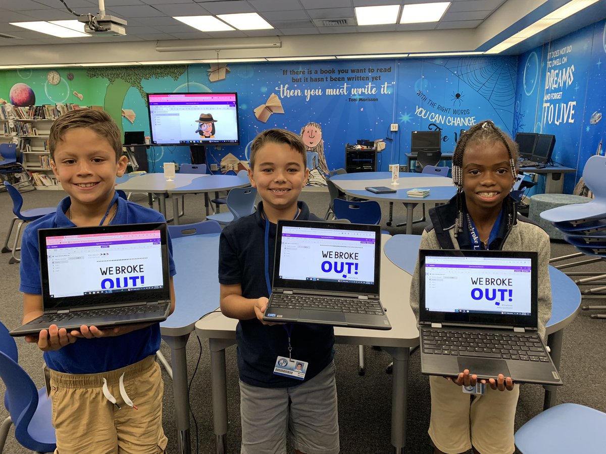 MsFossella's tweet photo. Students in grades 3-5 did an AMAZING JOB with todays @OneNoteEDU Breakout on #DigitalCitizenship We had a blast!! 🎉💻

🔐 Great job connecting and problem solving🌍💯#DigitalCitizenshipWeek 
#MIEExpert #MicrosoftEDU #OneNote @MsJRivero @FloridaMIEE @MIEE_Flopsie @BCAMSLibraries https://t.co/c9AmQtcfL8