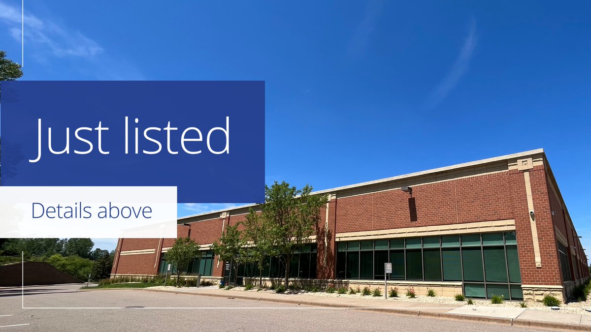 New move-in ready office space available in Woodbury. Details: 
•46,039 SF
•Potential to expand up to 80,000 SF
•Excellent window line with 12’ ceilings
•Located near several restaurant and retail amenities 
•View the virtual property tour 
colliers.com/en/properties/…