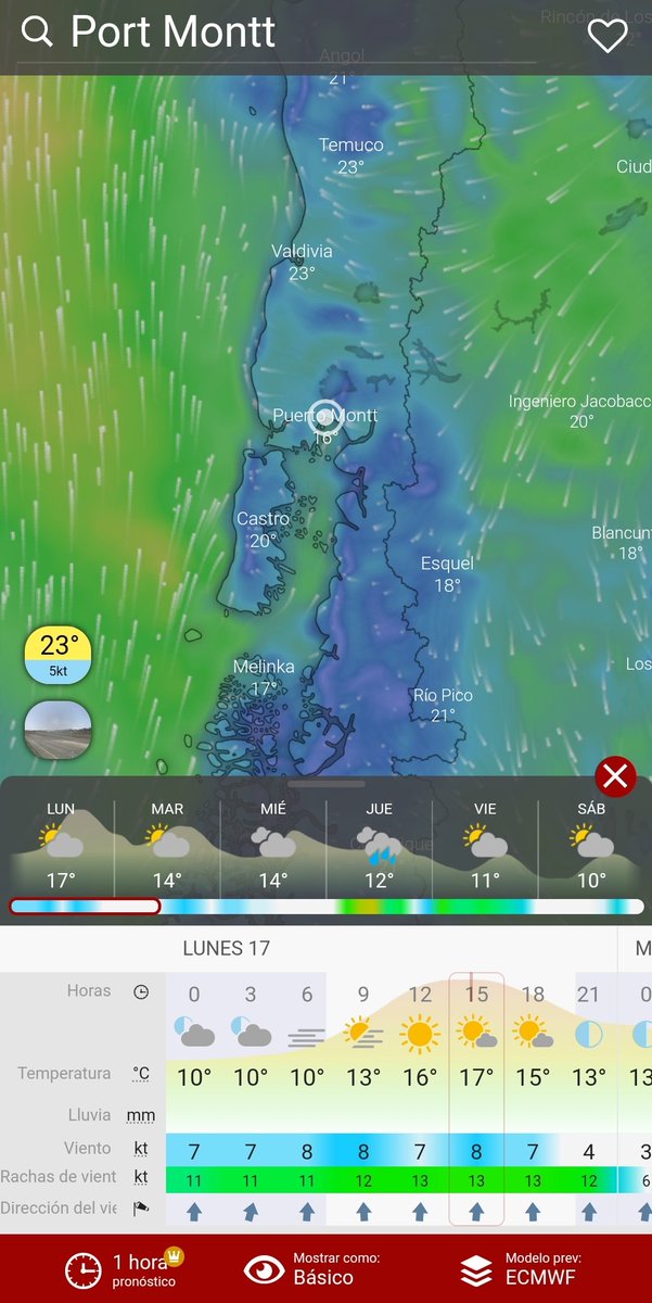 ReportSurAustra's tweet photo. La Temperatura en #PuertoMontt #PuertoVaras y alrededores alcanzó Los 23 grado en la Región de #LosLagos https://t.co/tqmk6XUEod