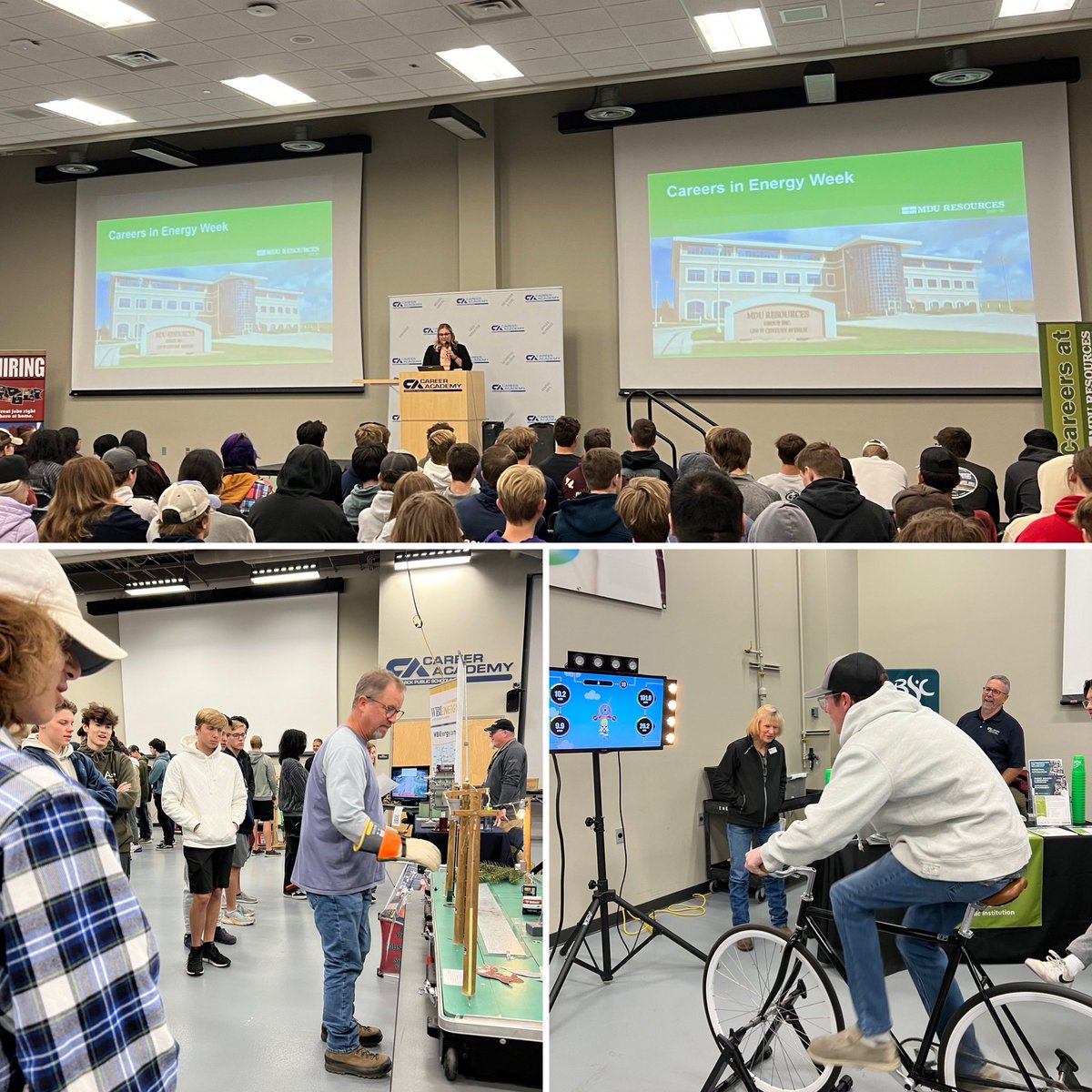 Thanks <a href="/MDUResources/">MDU Resources Group</a> for #Careers in #Energy at the <a href="/BismarckSchools/">Bismarck Public Schools</a> Career Academy! Students explored welding, electricity, gas transmission, rebar tying, quality control &amp; more. Proclaimed by <a href="/DougBurgum/">Doug Burgum</a>, October is #Energy Awareness Month in ND.

#CareerReady #NDCTE #learnbps