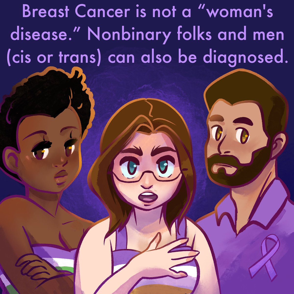 GayBreakfast's tweet photo. Breast cancer is not just a “woman’s disease.”

That said, I encourage *everyone* to do self-exam. https://t.co/4myNOn5bEt