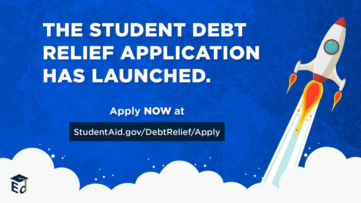 ED has launched the application for federal student loan debt relief: studentaid.gov/debt-relief/ap… Here are five things you should know before you fill it out 🧵⬇️