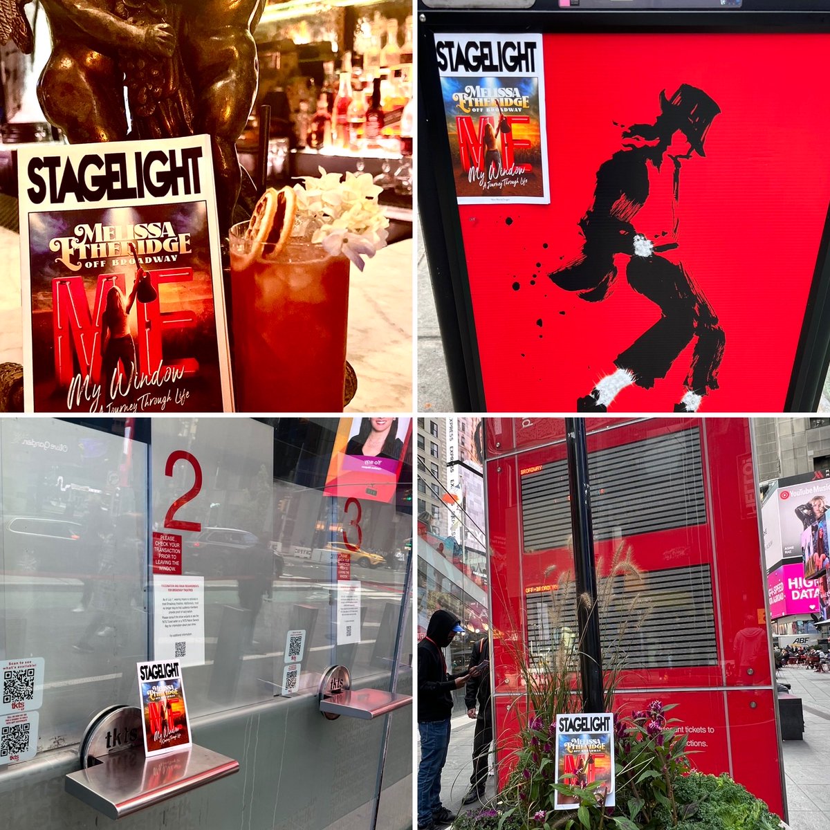 caryn_maroni's tweet photo. Today everywhere I went in #NYC I saw Melissa @metheridge 🎸🎤🎶🔥@newworldstages #MyWindow 🪟 #PlayBills ?!? 🤣 (I had gathered a bunch of the ones discarded on floor after show…& left them around town!) 🤪🤯🪟🪟🪟🪟🪟⭐️⭐️⭐️⭐️⭐️ https://t.co/UmZnS5ifTz