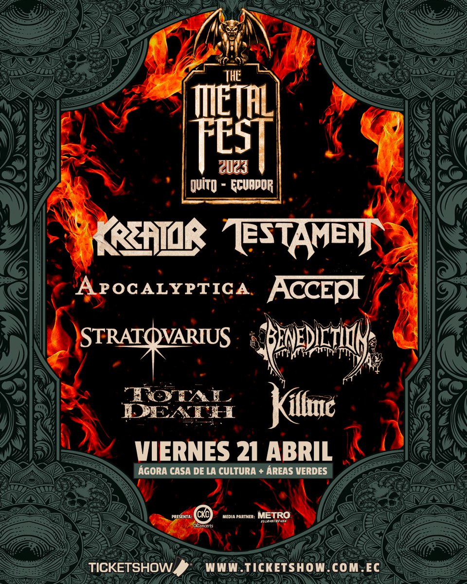 Accept on Twitter "Quito, Ecuador! We'll be there on 21. April 2023