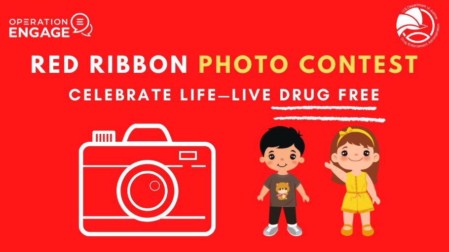 DEAKansasCity's tweet photo. Parents! Teachers! Enter the national #RedRibbon photo contest to win an iPad & $1,000 for your school. @redribbonweek Get more info at https://t.co/pURmLHZqqJ #OpEngageKC https://t.co/QmwDgxwGSA