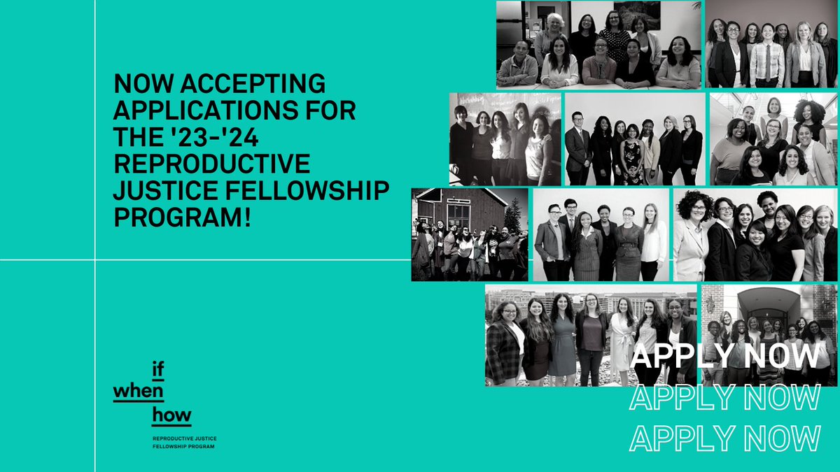 3Ls and recent law grads down with all things repro justice, apply for our one-of-a-kind legal fellowship: tinyurl.com/RJFPApp Fellows will receive a $62k stipend along with health insurance, PTO, professional development funds, and more. The deadline to apply is Nov. 7th!