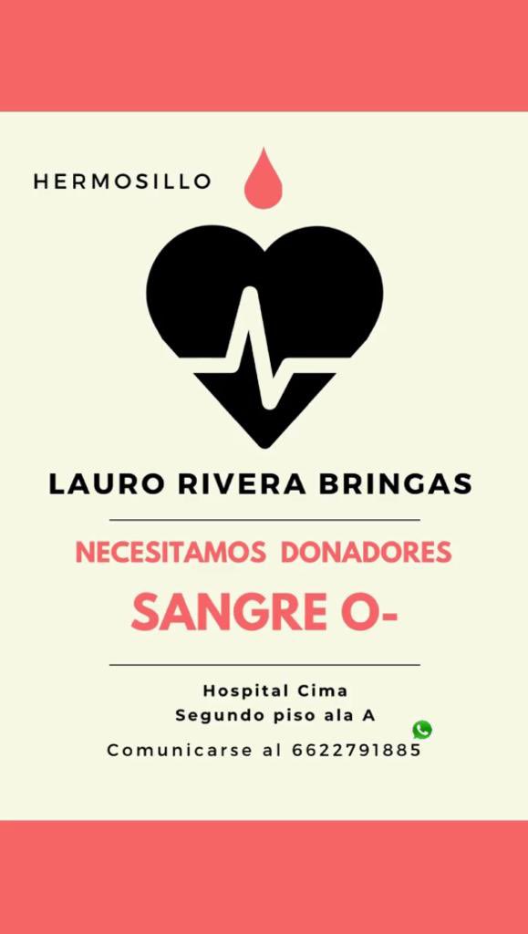 r_rbc's tweet photo. Amigas y amigos de Hermosillo, les pido su apoyo para un gran amigo! Está en el @CIMAHMO https://t.co/0FH6vvCicI