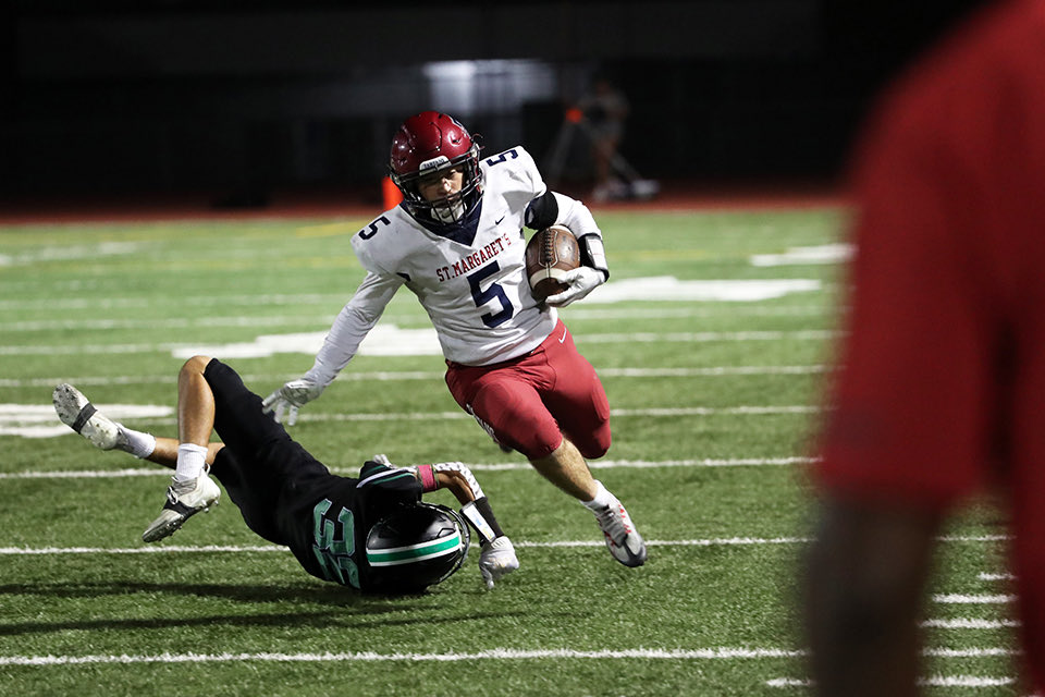 SMESAthletics's tweet photo. Tartans Top Mustangs 56-21 for Second Orange Coast League Win

Read More: https://t.co/GbriyJt91C https://t.co/Fl5HNUbRFi