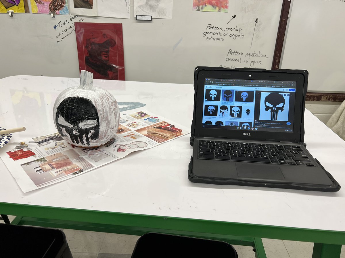 D114Stanton_SWC's tweet photo. Painting punky pumpkins with our mentors and mentees! #fallfav #district114proud #stanton #art #fun https://t.co/LfKWPMtuC6