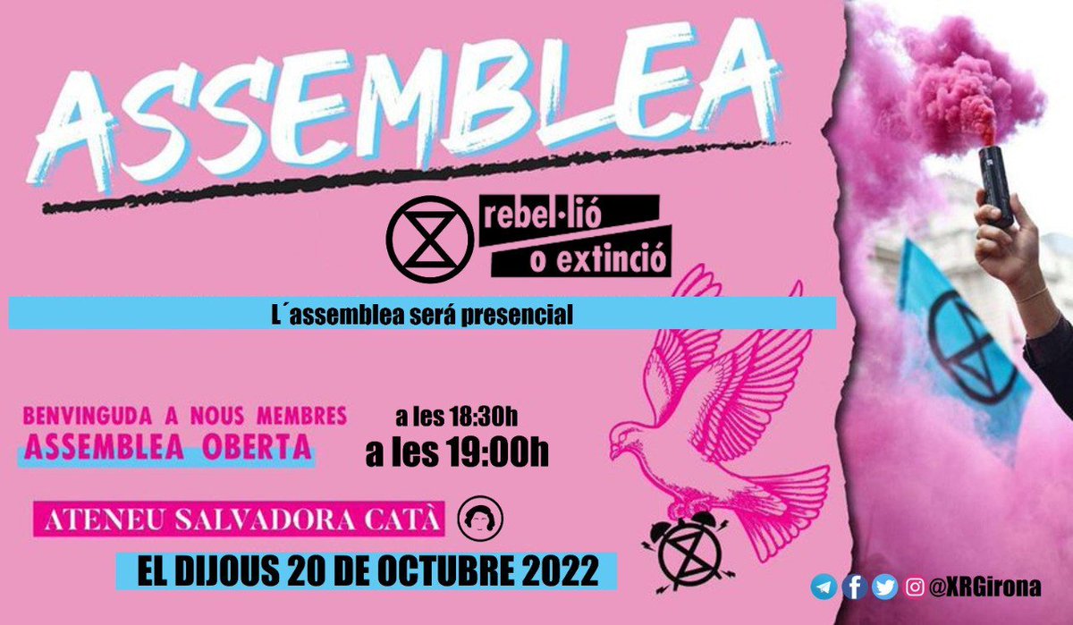 ⏳HEM D'ACTUAR JA! NO PODEM ESPERAR MÉS!

Amb #RecuperemElFutur, ens va quedar clar que hem d'organitzar-nos. I en tenim moltes ganes! I moltes idees!

😎Vols ser motor o participar del canvi? 
❤️‍🔥Vine i suma't al moviment!

📆Dijous 20octubre
⏰ 18.30h
📪 Ateneu <a href="/SalvadoraCata/">Ateneu Popular Salvadora Catà</a>