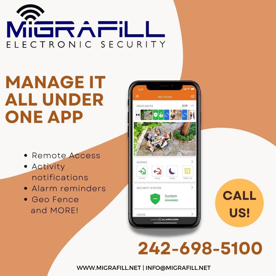 Migrafill1's tweet photo. Security is easy to manage when it’s all under one ☝️ app! Call 698-5100 and ask about remote access to your alarm 🚨 #migrafillsecurity #safety #oneapp #alarmsecurity #alarmsystem https://t.co/seyoTeuzER