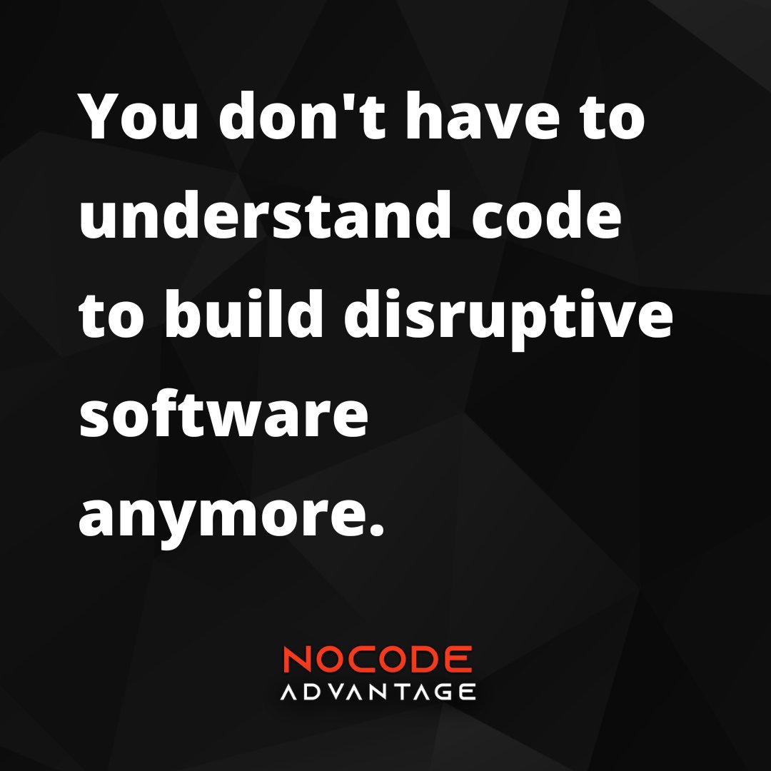 NoCodeAdvantage's tweet photo. You don't have to understand code to build disruptive software anymore. There are so many proofs.

Most recently, https://t.co/qskyHQA3G4 raised $7M with their bubble-built solution.

#NoCode #NoCodeAdvantage https://t.co/uAz8Tvpri2